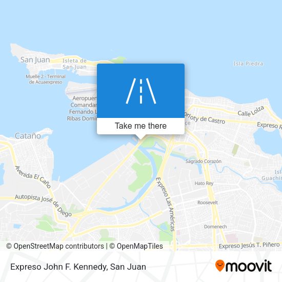 Expreso John F. Kennedy map