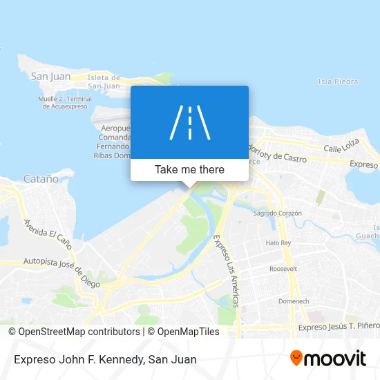 Mapa de Expreso John F. Kennedy