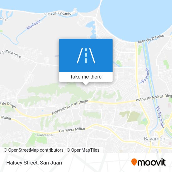 Mapa de Halsey Street
