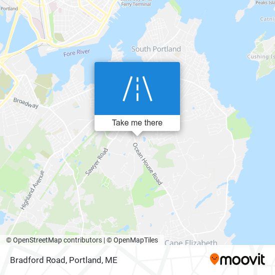 Bradford Road map