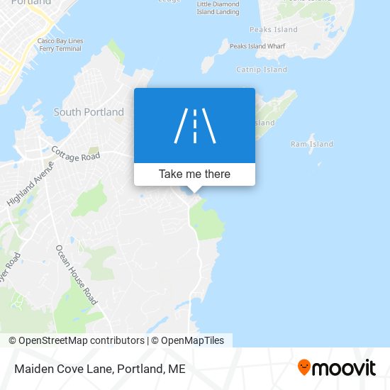 Mapa de Maiden Cove Lane