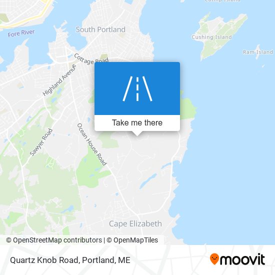 Mapa de Quartz Knob Road