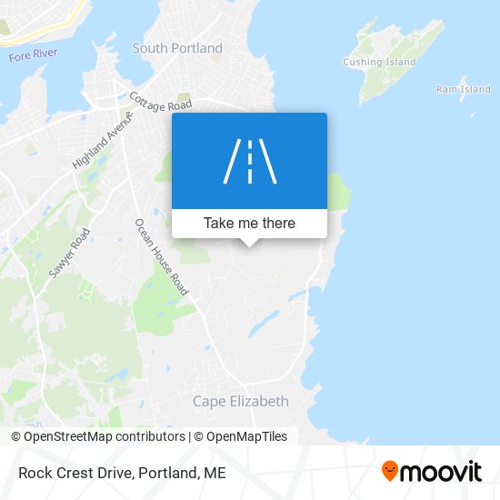 Rock Crest Drive map