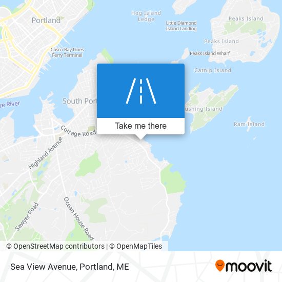 Sea View Avenue map