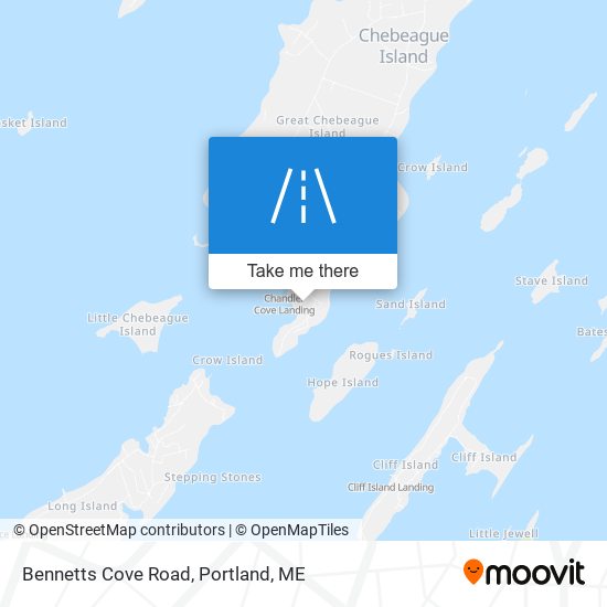 Bennetts Cove Road map
