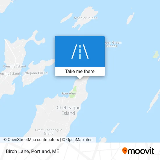 Birch Lane map