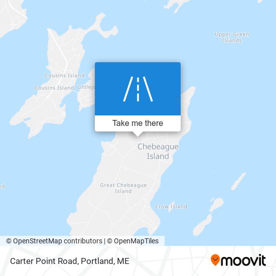 Carter Point Road map