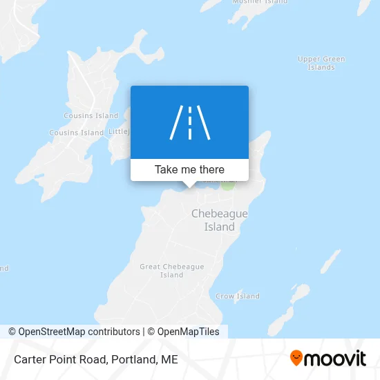 Carter Point Road map