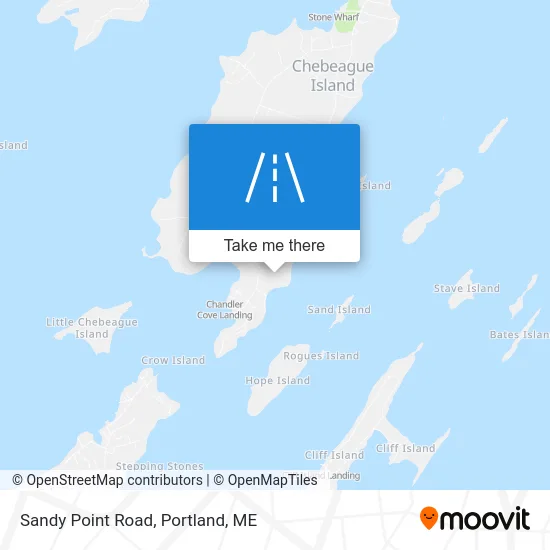 Sandy Point Road map