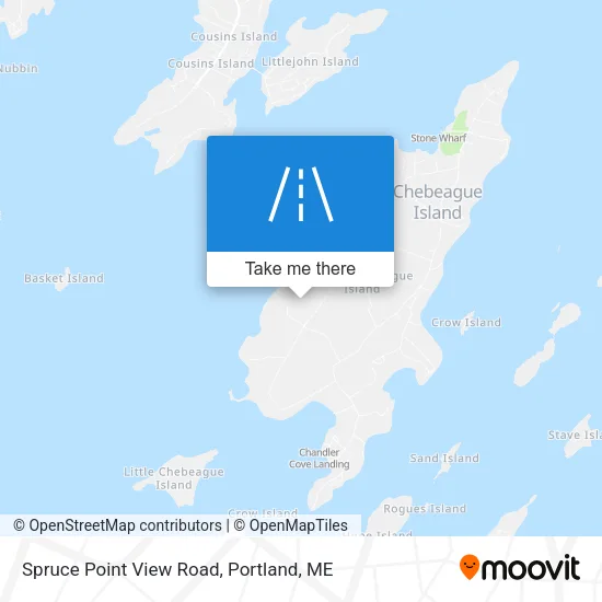 Spruce Point View Road map