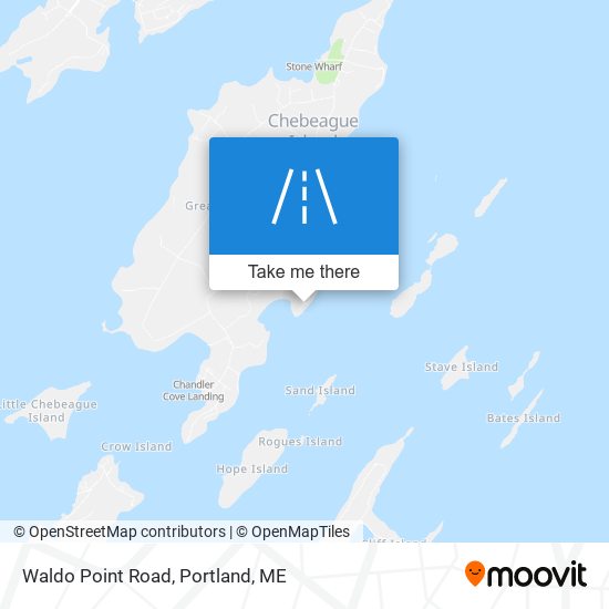 Waldo Point Road map
