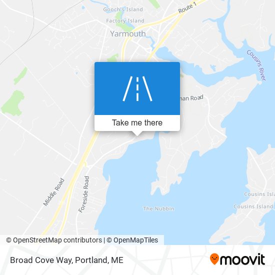 Broad Cove Way map