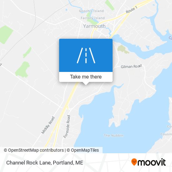 Channel Rock Lane map