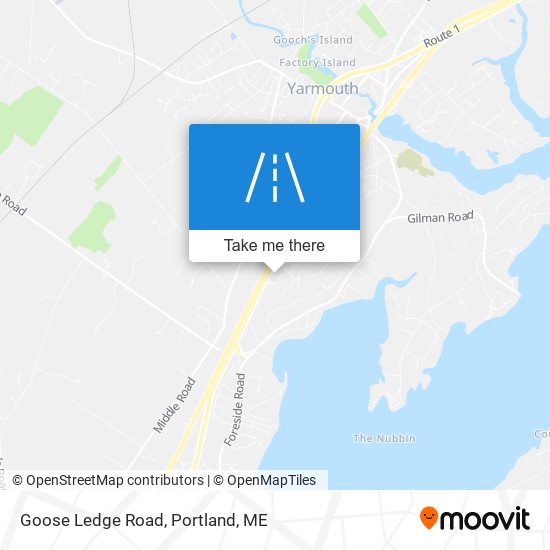 Goose Ledge Road map