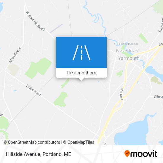 Mapa de Hillside Avenue