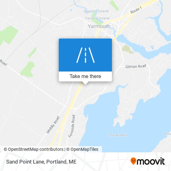 Sand Point Lane map