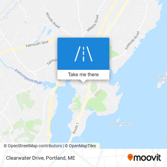 Clearwater Drive map