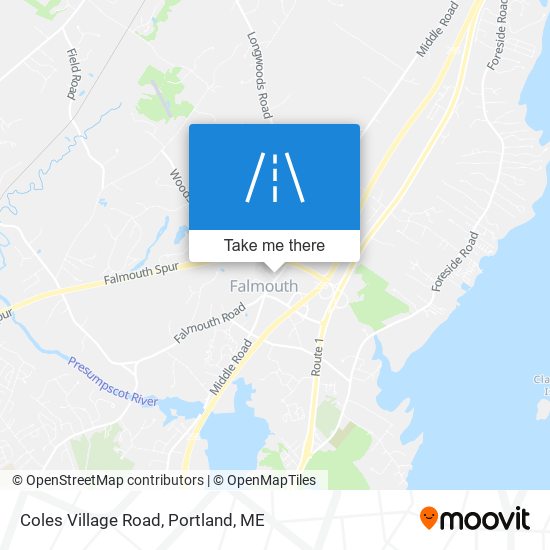 Coles Village Road map