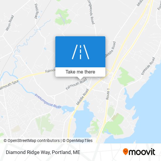Diamond Ridge Way map