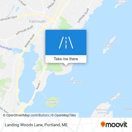 Mapa de Landing Woods Lane