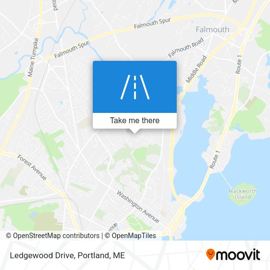 Mapa de Ledgewood Drive