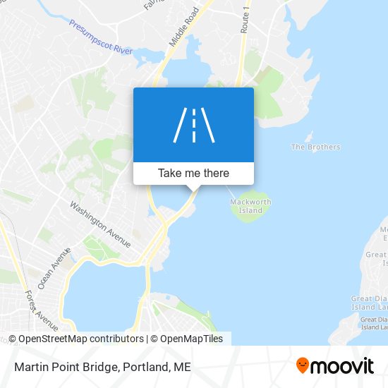 Martin Point Bridge map