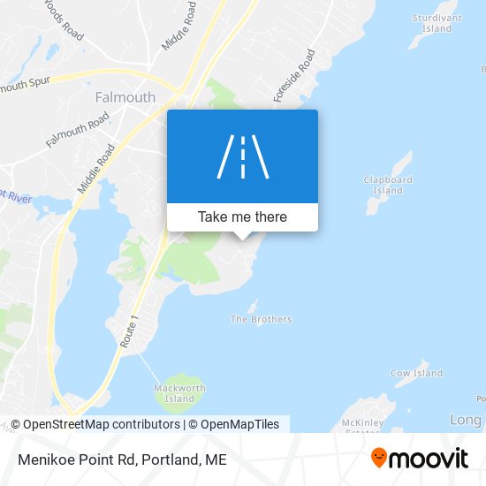 Menikoe Point Rd map