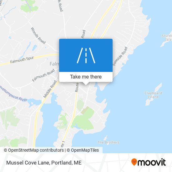 Mussel Cove Lane map