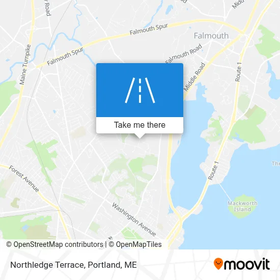 Northledge Terrace map