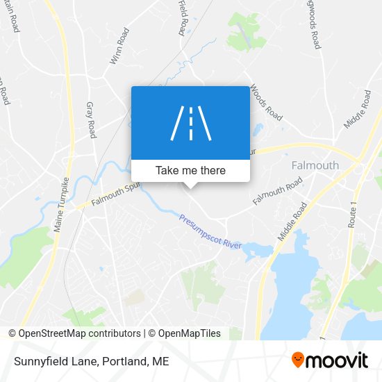 Sunnyfield Lane map