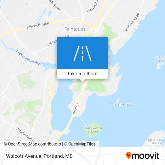 Mapa de Walcott Avenue