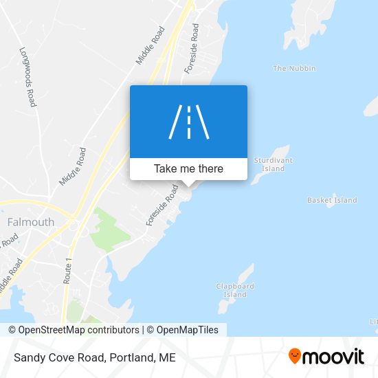 Mapa de Sandy Cove Road