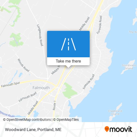 Woodward Lane map