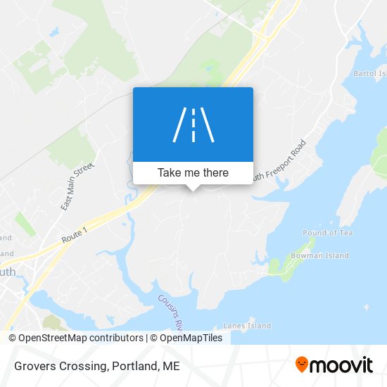 Grovers Crossing map