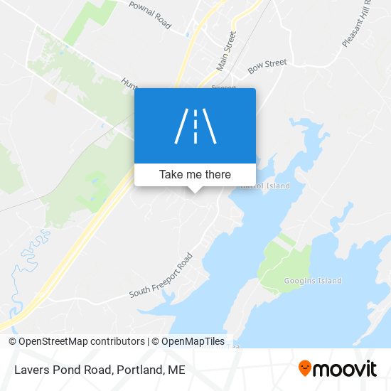 Lavers Pond Road map