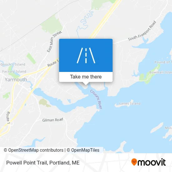 Powell Point Trail map