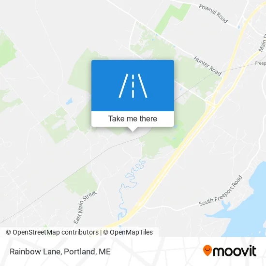 Rainbow Lane map