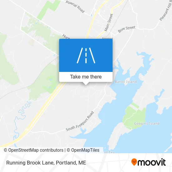 Running Brook Lane map