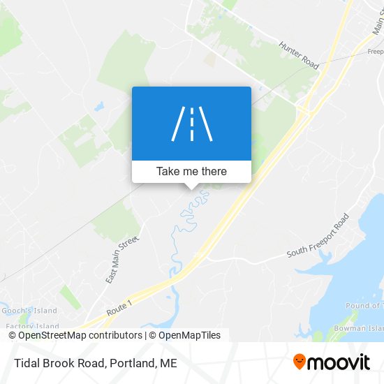 Tidal Brook Road map
