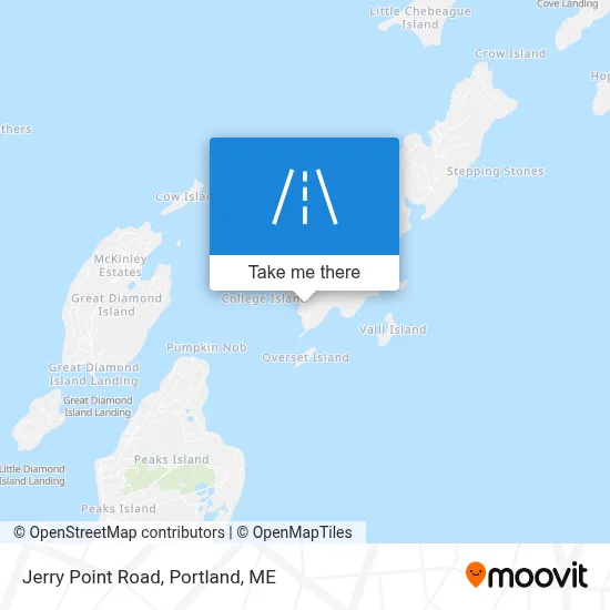 Jerry Point Road map