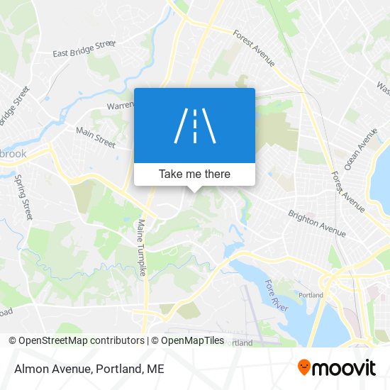 Almon Avenue map