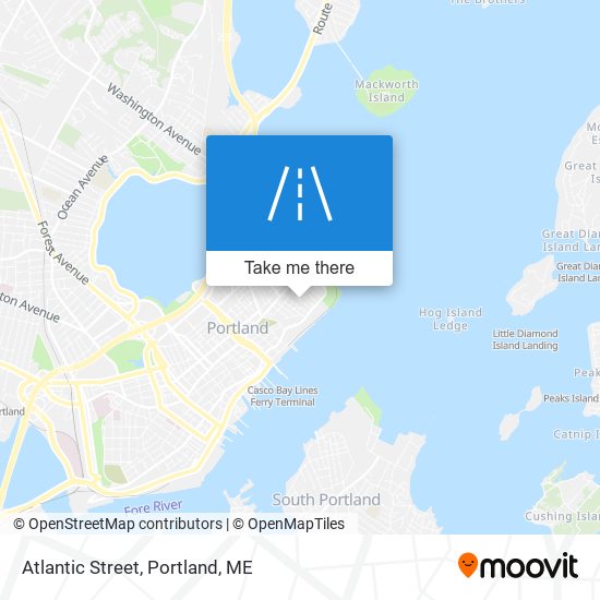 Mapa de Atlantic Street