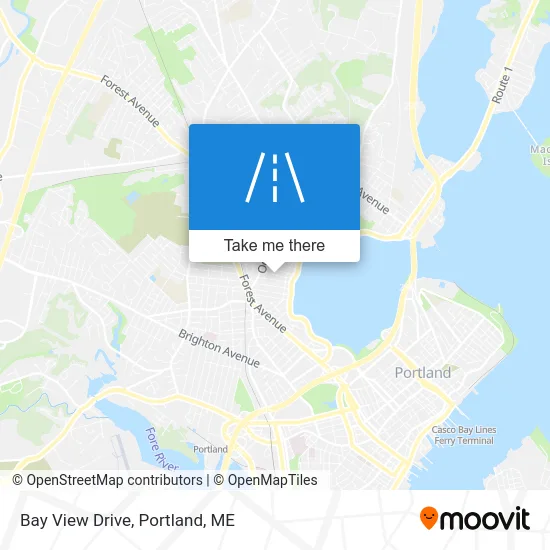 Bay View Drive map