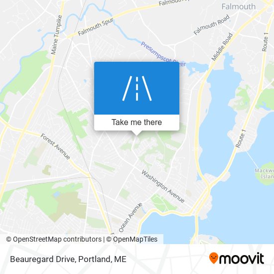 Beauregard Drive map