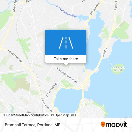 Bramhall Terrace map