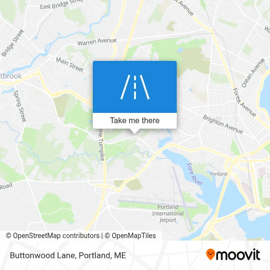 Buttonwood Lane map