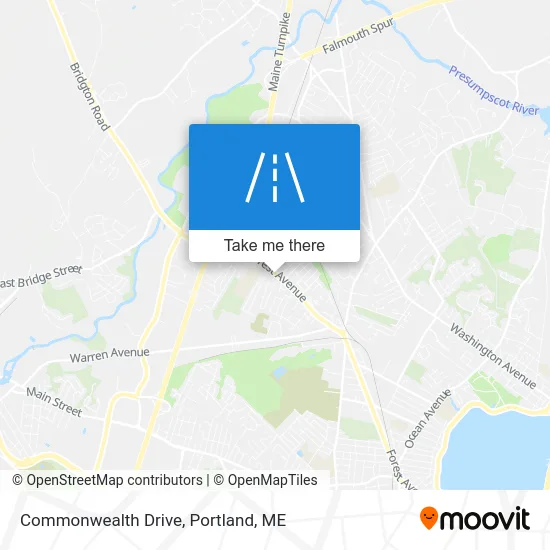 Commonwealth Drive map