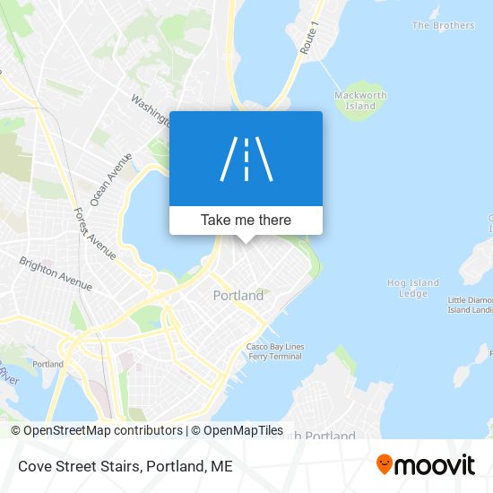 Cove Street Stairs map