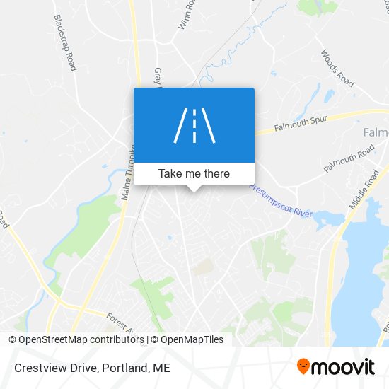 Crestview Drive map