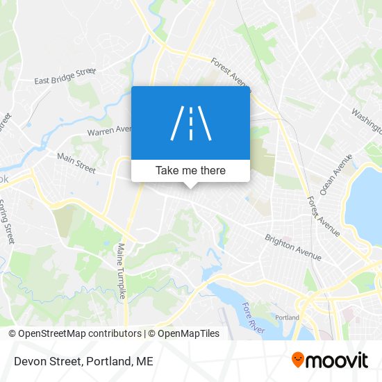 Devon Street map